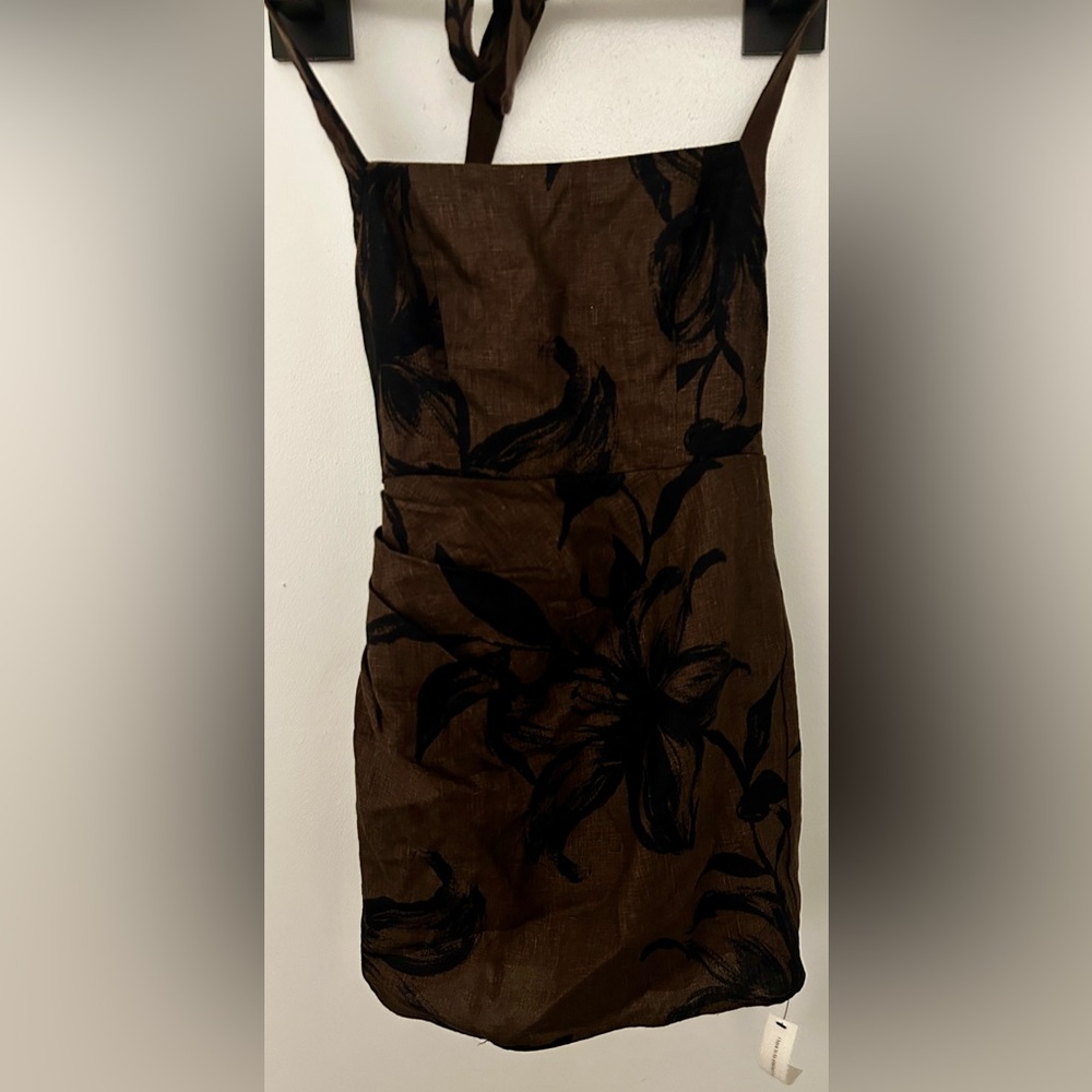 Reformation Junia Linen Halter Dress - Picture 4 of 9